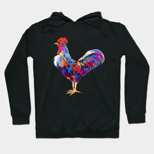 Rooster Hoodie by mailsoncello